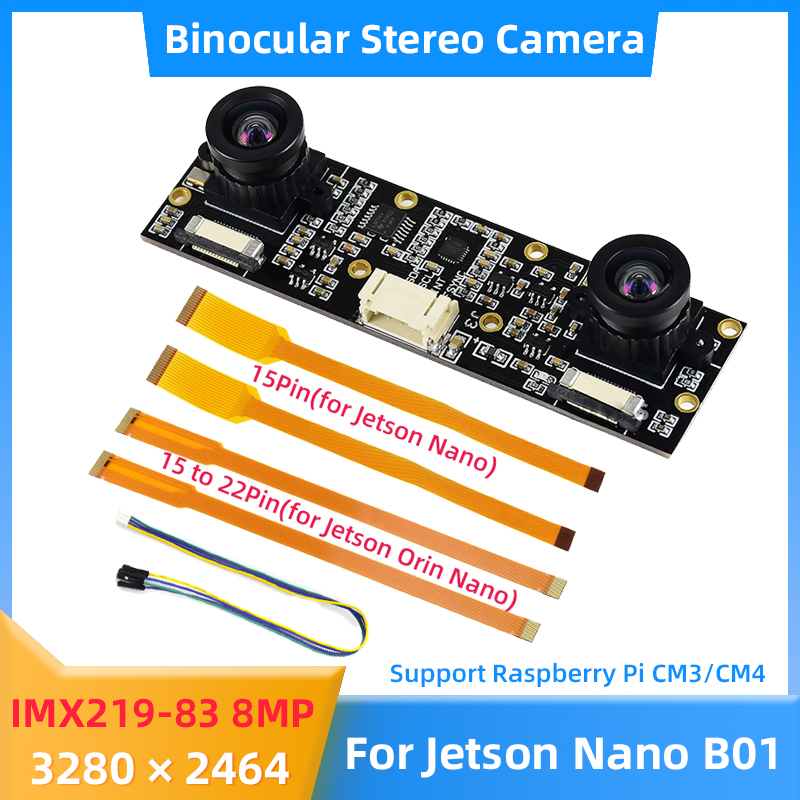 8MP IMX219 Binocular Camera fo - Raspberry Pi Hq Camera Microscope Lens recension och pris